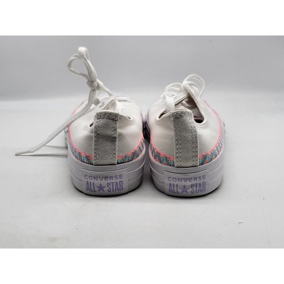 Converse All Star Shoes Junior Size 6 Womens 7.5 EU 38.5 Pastel Zigzag Low Top - Picture 6 of 11